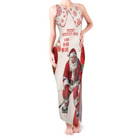 Christmas Canada Hockey Tank Maxi Dress Merry Hockey-Mas Maple Leaves Pattern - Wonder Print Shop