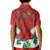 Christmas Canada Kid Polo Shirt Joyeux Noel - Caribou With Maple Leaf - Wonder Print Shop