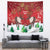 Christmas Canada Tapestry Joyeux Noel - Caribou With Maple Leaf - Wonder Print Shop