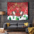 Christmas Canada Tapestry Joyeux Noel - Caribou With Maple Leaf - Wonder Print Shop