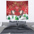 Christmas Canada Tapestry Joyeux Noel - Caribou With Maple Leaf - Wonder Print Shop