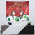 Christmas Canada Tapestry Joyeux Noel - Caribou With Maple Leaf - Wonder Print Shop