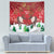 Christmas Canada Tapestry Joyeux Noel - Caribou With Maple Leaf - Wonder Print Shop