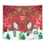 Christmas Canada Tapestry Joyeux Noel - Caribou With Maple Leaf - Wonder Print Shop