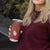 Christmas Canada Tumbler Cup Joyeux Noel - Caribou With Maple Leaf - Wonder Print Shop
