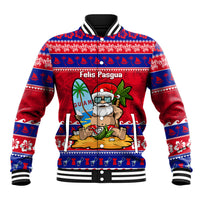 Custom Guam Christmas Baseball Jacket Guaman Santas Felis Pasgua - Wonder Print Shop