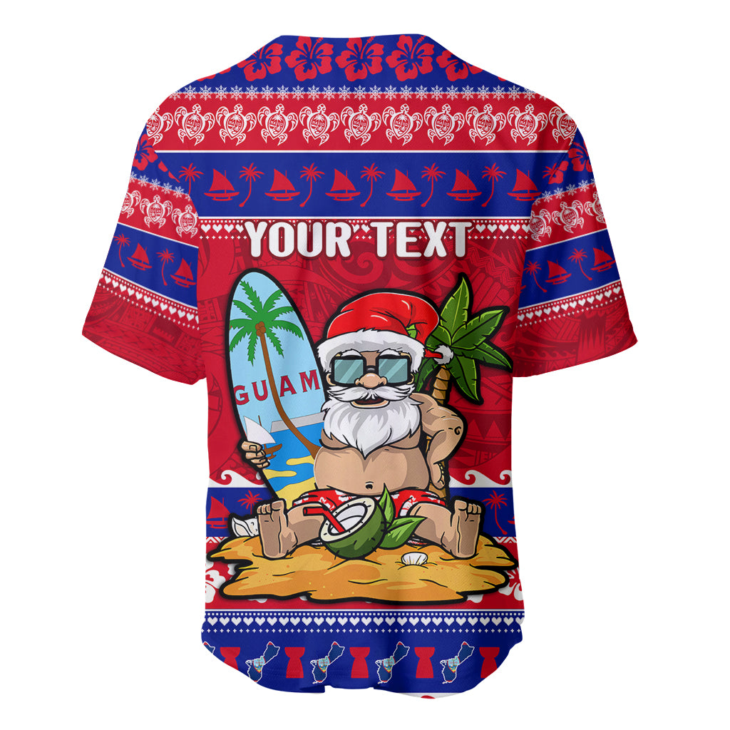 Custom Guam Christmas Baseball Jersey Guaman Santas Felis Pasgua - Wonder Print Shop