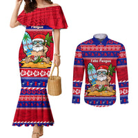custom-guam-christmas-couples-matching-mermaid-dress-and-long-sleeve-button-shirt-guaman-santas-felis-pasgua