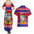 Custom Guam Christmas Couples Matching Summer Maxi Dress and Hawaiian Shirt Guaman Santas Felis Pasgua - Wonder Print Shop
