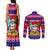 Custom Guam Christmas Couples Matching Tank Maxi Dress and Long Sleeve Button Shirt Guaman Santas Felis Pasgua - Wonder Print Shop