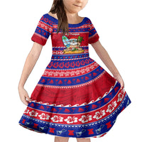 Custom Guam Christmas Family Matching Mermaid Dress and Hawaiian Shirt Guaman Santas Felis Pasgua - Wonder Print Shop
