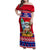 Custom Guam Christmas Family Matching Off Shoulder Maxi Dress and Hawaiian Shirt Guaman Santas Felis Pasgua - Wonder Print Shop