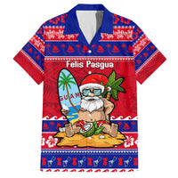 Custom Guam Christmas Family Matching Off Shoulder Short Dress and Hawaiian Shirt Guaman Santas Felis Pasgua - Wonder Print Shop