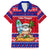 Custom Guam Christmas Family Matching Off Shoulder Short Dress and Hawaiian Shirt Guaman Santas Felis Pasgua - Wonder Print Shop