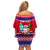 Custom Guam Christmas Family Matching Off Shoulder Short Dress and Hawaiian Shirt Guaman Santas Felis Pasgua - Wonder Print Shop