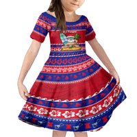 Custom Guam Christmas Family Matching Puletasi Dress and Hawaiian Shirt Guaman Santas Felis Pasgua - Wonder Print Shop