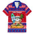 Custom Guam Christmas Family Matching Short Sleeve Bodycon Dress and Hawaiian Shirt Guaman Santas Felis Pasgua - Wonder Print Shop