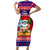 Custom Guam Christmas Family Matching Short Sleeve Bodycon Dress and Hawaiian Shirt Guaman Santas Felis Pasgua - Wonder Print Shop