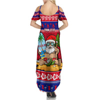 Custom Guam Christmas Family Matching Summer Maxi Dress and Hawaiian Shirt Guaman Santas Felis Pasgua - Wonder Print Shop