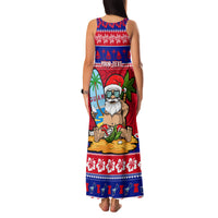 Custom Guam Christmas Family Matching Tank Maxi Dress and Hawaiian Shirt Guaman Santas Felis Pasgua - Wonder Print Shop