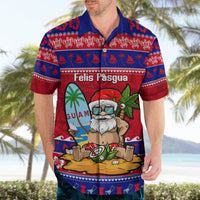 Custom Guam Christmas Hawaiian Shirt Guaman Santas Felis Pasgua - Wonder Print Shop