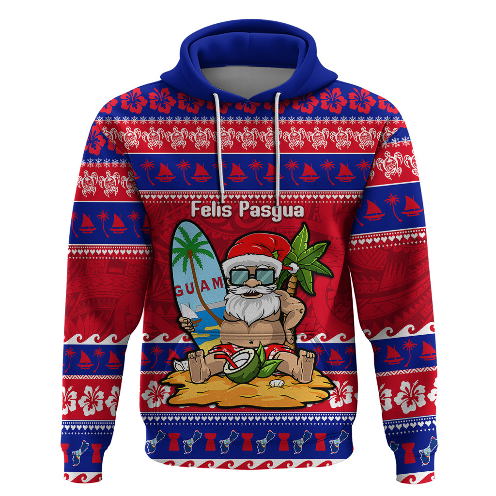 Custom Guam Christmas Hoodie Guaman Santas Felis Pasgua - Wonder Print Shop