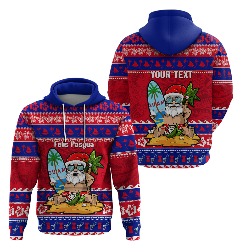 Custom Guam Christmas Hoodie Guaman Santas Felis Pasgua - Wonder Print Shop