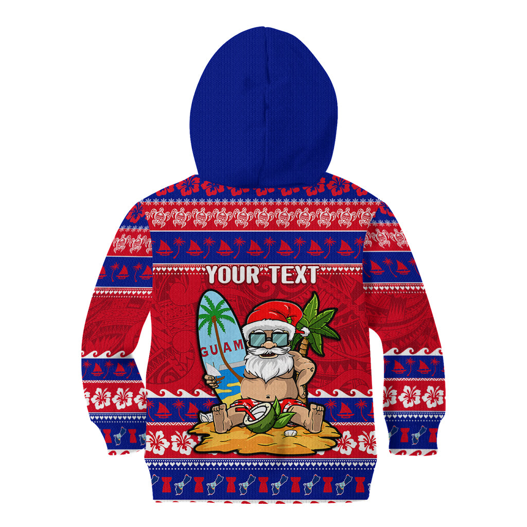 Custom Guam Christmas Kid Hoodie Guaman Santas Felis Pasgua - Wonder Print Shop