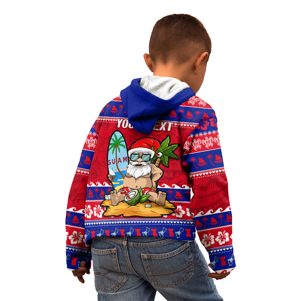 Custom Guam Christmas Kid Hoodie Guaman Santas Felis Pasgua - Wonder Print Shop