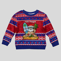 Custom Guam Christmas Kid Ugly Christmas Sweater Guaman Santas Felis Pasgua - Wonder Print Shop