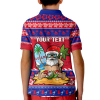 Custom Guam Christmas Kid Polo Shirt Guaman Santas Felis Pasgua - Wonder Print Shop