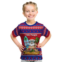 Custom Guam Christmas Kid T Shirt Guaman Santas Felis Pasgua - Wonder Print Shop