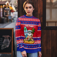 Custom Guam Christmas Ugly Christmas Sweater Guaman Santas Felis Pasgua - Wonder Print Shop