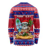 Custom Guam Christmas Long Sleeve Shirt Guaman Santas Felis Pasgua - Wonder Print Shop