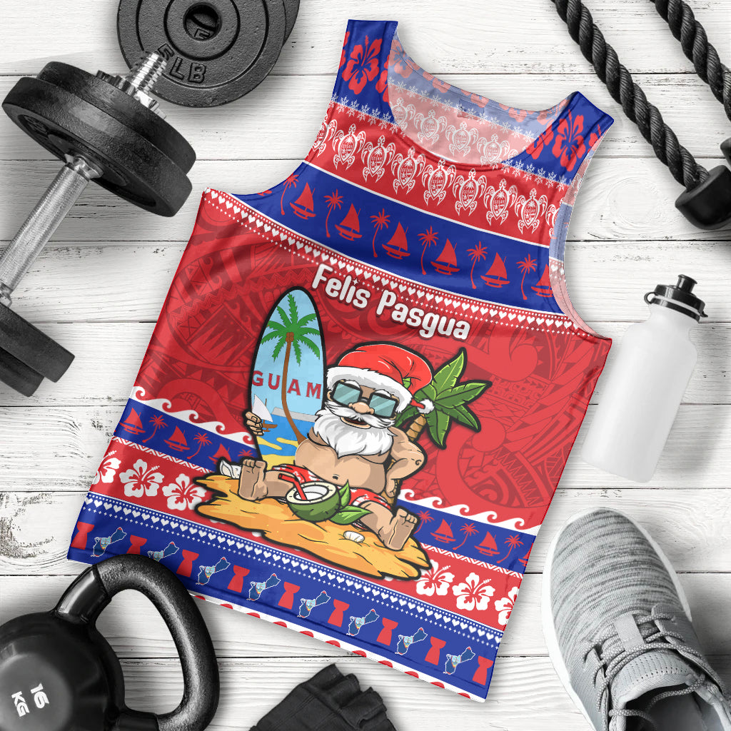 Custom Guam Christmas Men Tank Top Guaman Santas Felis Pasgua - Wonder Print Shop