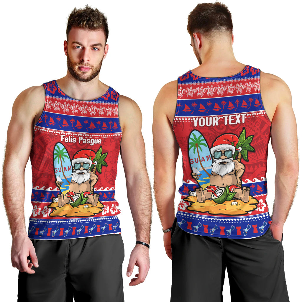 Custom Guam Christmas Men Tank Top Guaman Santas Felis Pasgua - Wonder Print Shop