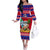 Custom Guam Christmas Off The Shoulder Long Sleeve Dress Guaman Santas Felis Pasgua - Wonder Print Shop