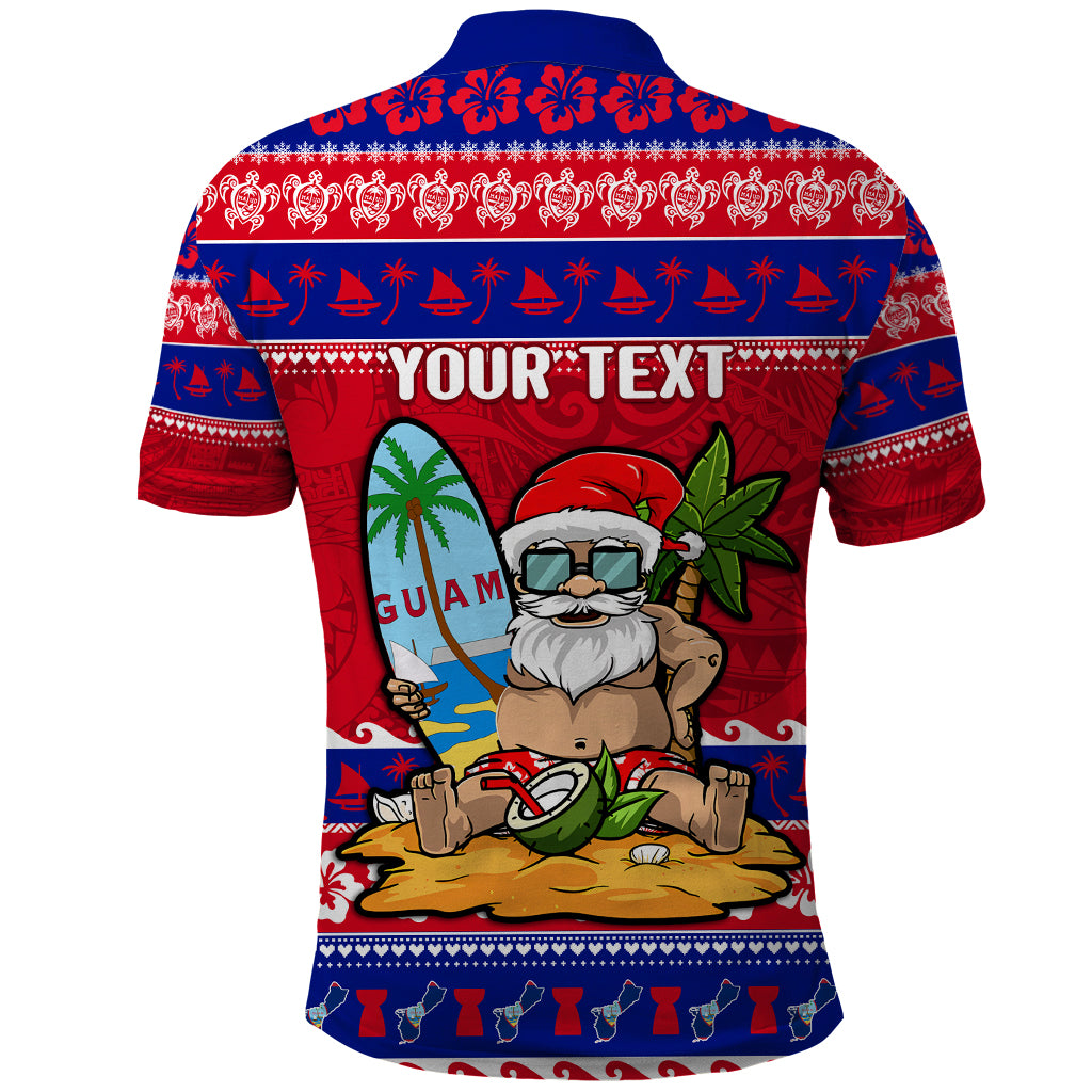 Custom Guam Christmas Polo Shirt Guaman Santas Felis Pasgua - Wonder Print Shop