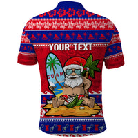 Custom Guam Christmas Polo Shirt Guaman Santas Felis Pasgua - Wonder Print Shop