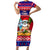 Custom Guam Christmas Short Sleeve Bodycon Dress Guaman Santas Felis Pasgua - Wonder Print Shop