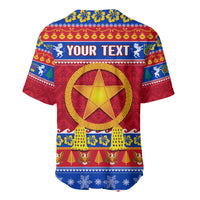Custom Philippines Christmas Baseball Jersey Filipino Parol Maligayang Pasko - Wonder Print Shop