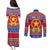 Custom Philippines Christmas Couples Matching Puletasi Dress and Long Sleeve Button Shirt Filipino Parol Maligayang Pasko - Wonder Print Shop
