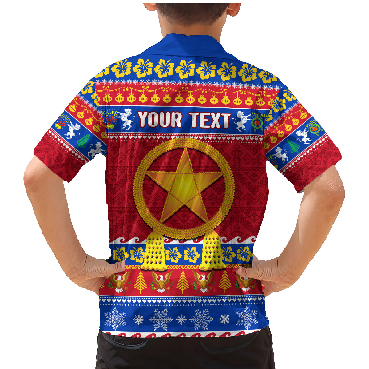 Custom Philippines Christmas Family Matching Mermaid Dress and Hawaiian Shirt Filipino Parol Maligayang Pasko - Wonder Print Shop