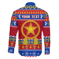 Custom Philippines Christmas Family Matching Off Shoulder Long Sleeve Dress and Hawaiian Shirt Filipino Parol Maligayang Pasko - Wonder Print Shop