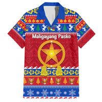 Custom Philippines Christmas Family Matching Short Sleeve Bodycon Dress and Hawaiian Shirt Filipino Parol Maligayang Pasko - Wonder Print Shop