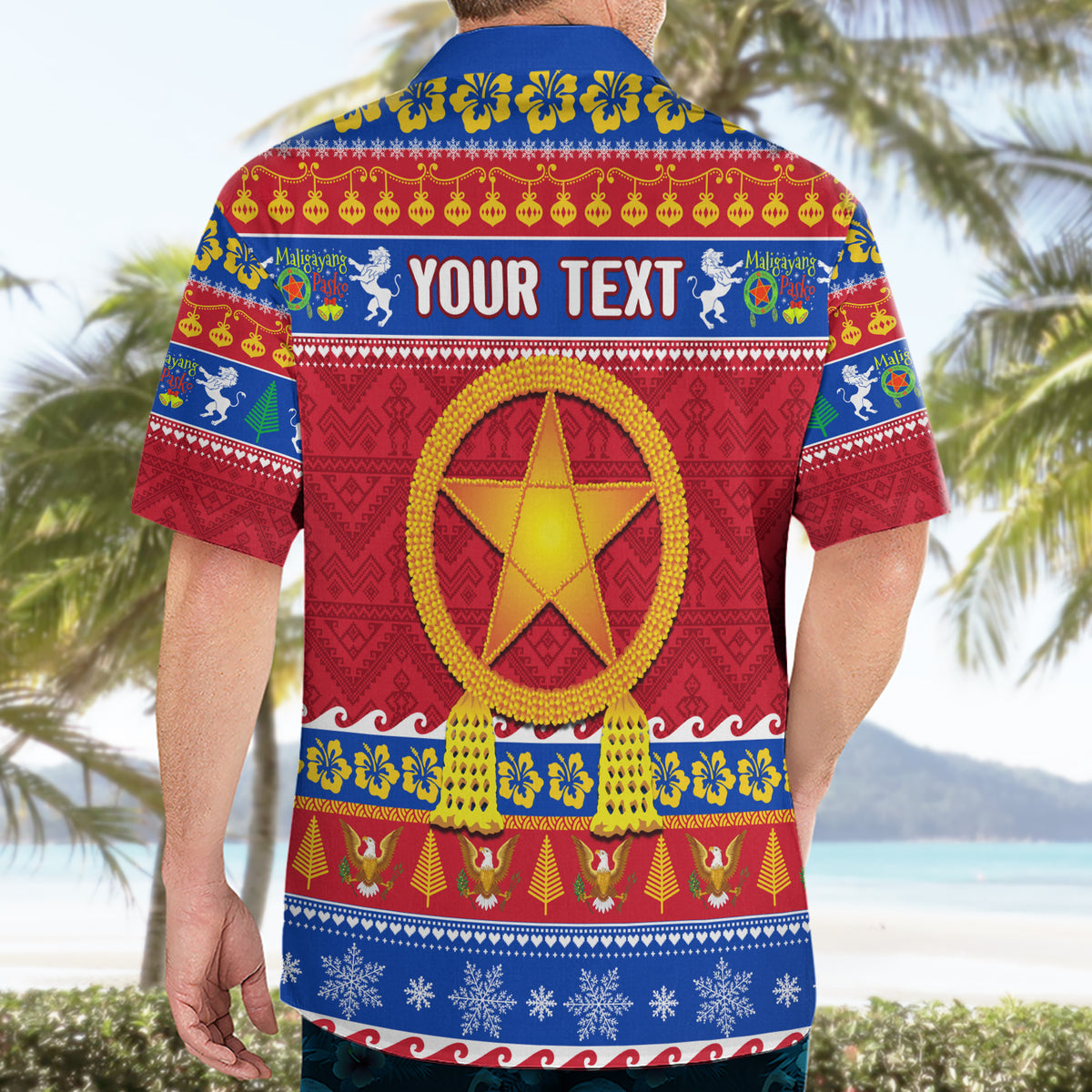 Custom Philippines Christmas Hawaiian Shirt Filipino Parol Maligayang Pasko - Wonder Print Shop