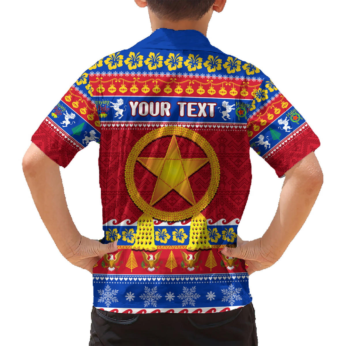 Custom Philippines Christmas Hawaiian Shirt Filipino Parol Maligayang Pasko - Wonder Print Shop