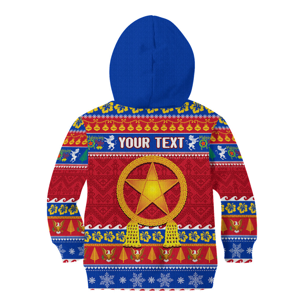 Custom Philippines Christmas Kid Hoodie Filipino Parol Maligayang Pasko - Wonder Print Shop