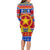 Custom Philippines Christmas Long Sleeve Bodycon Dress Filipino Parol Maligayang Pasko - Wonder Print Shop