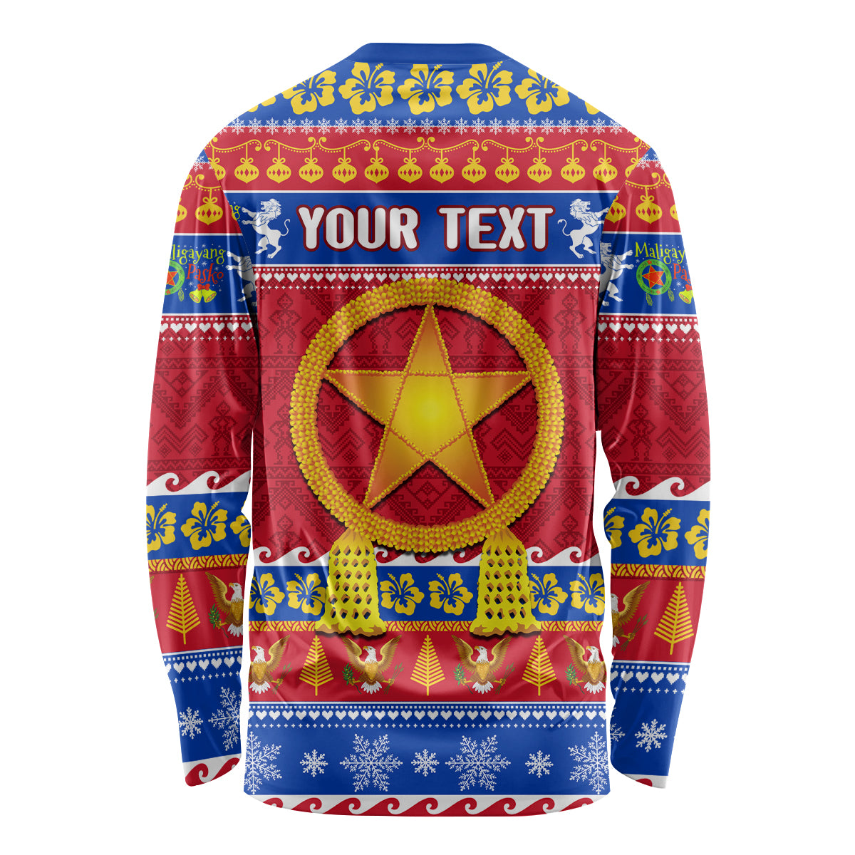 Custom Philippines Christmas Long Sleeve Shirt Filipino Parol Maligayang Pasko - Wonder Print Shop